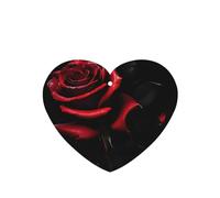 Juego de 10 tarjetas de ambientador con estampado de rosas rojas y rosas, para decoración de coche