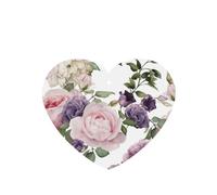 Juego de 10 tarjetas de ambientador con estampado de rosas rosas, para decoración de coche