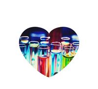 Juego de 10 tarjetas de ambientador de aire con impresión de tubos de ensayo de química, hojas colgantes perfumadas para coche, para decoración de coche