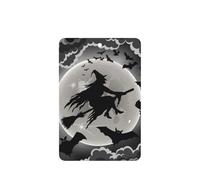 Juego de 10 tarjetas de ambientador de Halloween con estampado de brujas, hojas colgantes perfumadas para coche, para decoración de coche