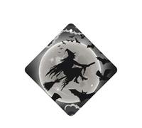 Juego de 10 tarjetas de ambientador de Halloween con estampado de brujas, hojas colgantes perfumadas para coche, para decoración de coche