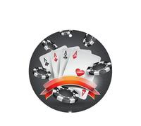 Juego de 10 tarjetas de ambientador de póquer con impresión de torneo, hojas colgantes perfumadas para coche, para decoración de coche