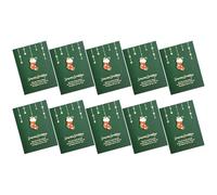 Juego de 10 tarjetas de Navidad de 3.7 x 5 pulgadas con sobre y papel de carta para Navidad, cumpleaños, negocios, uso doméstico, Año Nuevo