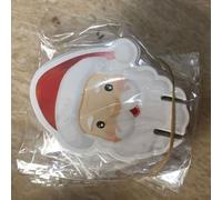 Juego de 10 tarjetas decorativas de copa de vino de Navidad con diseño de sombrero de Papá Noel, parte trasera en blanco para escribir nombres, papel reciclado respetuoso con el medio ambiente, 60 x