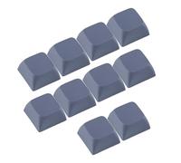 Juego de 10 teclas de perfil XDA de 1U multicolor, PBT en blanco, accesorios de teclado mecánico, instalación de teclado mecánico