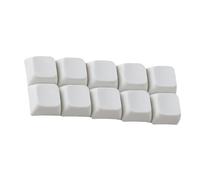 Juego de 10 teclas originales de resina completa, superficies lisas, reflectantes, textura de cerámica para teclado mecánico, teclado de esmalte suave