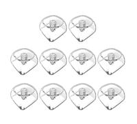 Juego de 10 teclas transparentes en blanco 1U 1X MOAs Perfil de cristal translúcido teclas para teclados mecánicos Teclas transparentes