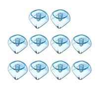 Juego de 10 teclas transparentes en blanco 1U 1X MOAs Perfil de cristal translúcido teclas para teclados mecánicos Teclas transparentes