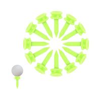 Juego de 10 tees de golf Castle de con tope, accesorios de práctica | TES ligeros y resistentes para un juego constante, ideal para golfistas que mejoran su swing y