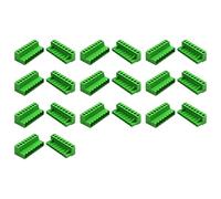 Juego de 10 terminales de tornillo PCB enchufables de 5,08 mm, conectores de bloque 2/4/6/8P conectables macho y hembra terminales de tornillo