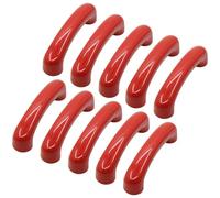 Juego de 10 tiradores de cerámica para cajones con acabado suave, manijas modernas para cocina, baño, armario, armario, decoración de muebles