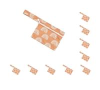Juego de 10 toallas sanitarias para mujer, bolsa de almacenamiento antiincrustante, multifuncional, de gran capacidad, organizador de servilleta de viaje, estilo 1