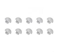 Juego de 10 topes para asiento de inodoro, accesorios universales para tapa de inodoro, parachoques de repuesto para parada blanca, reducen las brechas de ruido, adecuados para familias, hoteles y