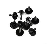 Juego de 10 tornillos Torx sems M5 x 20 mm negros para Ford Focus bajo el escudo del motor deflector de aire y molduras exteriores