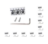 Juego de 10 tuercas de bloqueo de guitarra con llave de tornillo, almohada de cuerda sin cabeza, accesorios profesionales de repuesto para puente eléctrico