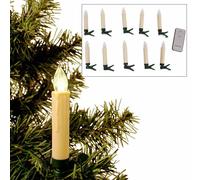 Juego De 10 Velas De Navidad LED Sin Cable Para Iluminación De Árbol