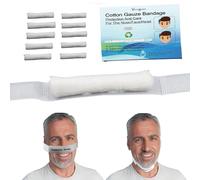 Juego de 10 vendas elásticas para la nariz, vendaje nasal blanco, vendaje elástico para nariz, vendaje elástico externo reemplazable para nariz, cara, cabeza, impermeable, lavable, suministros de