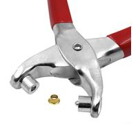 Juego de 100 alicates para ojales, herramienta de mano para reparación de tela de piel, alicates ergonómicos de 15 cm de longitud para ojales y remaches de 4 mm en proyecto de costura DIY
