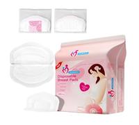Juego de 100 almohadillas de lactancia de un solo uso, almohadillas de maternidad de absorción rápida para madres lactantes, adhesivo suave para la piel