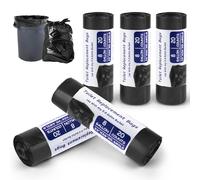 Juego de 100 bolsas de aseo para camping, biodegradables, 30 L, para todos los inodoros de camping, bolsas de basura extragruesas, impermeables, accesorios para inodoro de camping