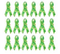 Juego de 100 broches de caridad con signo de paz, broche de corazón de paz, broche de cinta para filantropías y bondades, pines de caridad de moda, talla única, como se describe