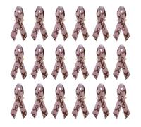 Juego de 100 broches de caridad con signo de paz, broche de corazón de paz, broche de cinta para filantropías y bondades, Metal