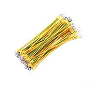 Juego de 100 cables solares de toma de tierra con ojal PV (2,5 mm² -10 cm)