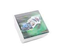 Juego de 100 CD/DVD de Doble Cara, Resistente A Arañazos y Al Polvo, con Ranura para CD, Color Blanca.