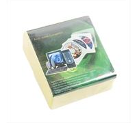 Juego de 100 CD/DVD de doble cara, resistente a arañazos y polvo, con ranura para CD, color amarillo