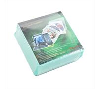 Juego de 100 CD/DVD de doble cara, resistente a arañazos y polvo, con ranura para CD, color verde