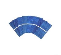 Juego de 100 celdas de panel solar para mini paneles solares | Azul para superficie, 0,13 W por , peso ligero, fácil montaje, adecuado para modelos solares