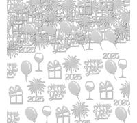 Juego de 100 confetis de papel resistente multiusos para festivales, portátil, para celebración de Año Nuevo y reuniones familiares, confeti de papel dorado