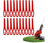 Juego de 100 cuchillas para cortacésped, 83 mm, cuchillas de repuesto compatibles para cortacésped, cuchillas de plástico para cortacésped, accesorios para desbrozadora Einhell batería