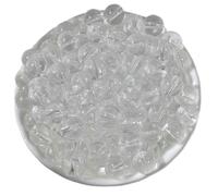 Juego de 100 cuentas redondas transparentes y coloridas de 8 mm de vidrio para manualidades, joyas, collares, pulseras, accesorios, juego de vidrio