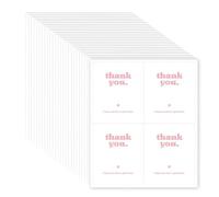 Juego de 100 elegantes pegatinas rectangulares para decoración de eventos, fiestas, etiquetas para mejorar el paquete de presentación de regalo, etiquetas de sellado
