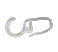 Juego de 100 ganchos de clip para anillos de cortina de 10 mm, diseño de ojales para colgar fácilmente