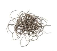 Juego de 100 grapas para soldadura de plástico de 0,6 mm y 0,8 mm, 100 piezas de acero inoxidable con grapas de esquina interiores compatibles con herramientas de grapadora en caliente (grapas de