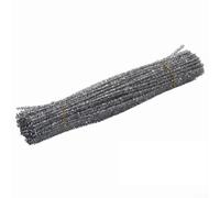 Juego de 100 limpiadores de tuberías de oropel complemento perfecto para tus suministros de manualidades (plata)