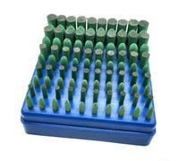 Juego de 100 muelas abrasivas de goma de carburo de silicio, cabezales abrasivos para pulido y desbarbado de metal, compatible con taladros de mano