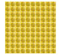 Juego de 100 objetivos reflectores de estación total con varios tamaños para medición y monitoreo de fachadas en aplicaciones de ingeniería e inspección de barcos (20 x 20 mm)