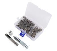 Juego de 100 Ojales Redondos de Bronce, Kit de Herramientas para Perforación de Ojales, Manualidades DIY, Ropa y Bolsos - Alta Durabilidad, Fácil Instalación, Uso Profesional y