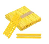 Juego de 100 palitos manualidades, madera 11,4 cm (4,5 pulgadas), ideales for proyectos arte caseros(Yellow)