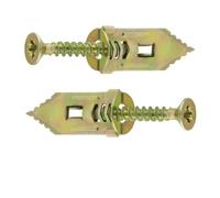 Juego de 100 pernos expansión, tornillos autorroscantes, anclajes autoperforantes, for paneles yeso, clavos, uso for tacos placas(12mm x 30mm)