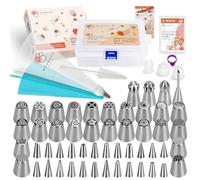 Juego de 100 piezas de Boquillas rusas Wenburg de acero inoxidable I boquillas, cabezales de bola y de volante, Boquilla de llenado (MAGIC)