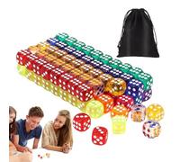 Juego de 100 piezas de juego de roles, juego transparente con de almacenamiento de cordón, juegos de colores, mini cuerda para aprender matemáticas