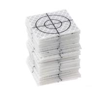 Juego de 100 reflectores de estación total, varios tamaños de 20 a 60 mm, objetivos de medición reflectantes para construcción de puentes de túnel, objetivo acrílico verde/blanco (D)