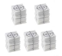 Juego de 100 reflexiones de acrílico de la diana perfectamente elaboradas para mejorar la precisión de la topografía con estaciones totales (2 x 2 cm)