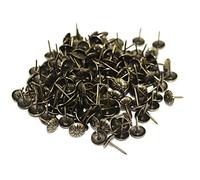 Juego de 100 tachuelas decorativas para tapicería, muebles antiguos, para joyas, regalo, caja de vino, sofá, tapicería, cabezales de uñas para muebles, cabeza redonda decorativa