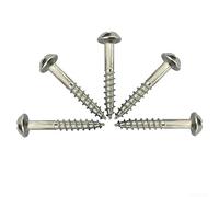 Juego de 100 tornillos autorroscantes para carpintería con agujero de bolsillo, acero inoxidable chapado en zinc, con ST4 27 y ST4, 30 tamaños para un cierre seguro de madera (ST4-27)