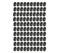 Juego de 100 tornillos prisioneros hexagonales M3-M8 de acero al carbono 12,9, color negro, para ingeniería, reparación, taller, caja (5 mm x 5, 100 unidades)